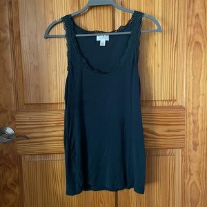 Teal lacy tank top